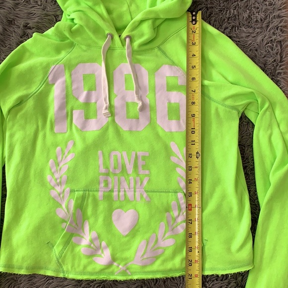 VS PINK NEON GREEN SWEAT SET WOMENS - Picture 9 of 13